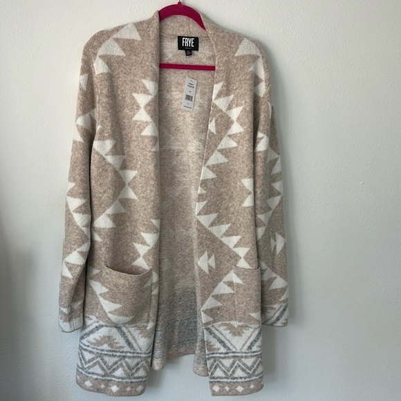 Frye Ladies' Patterned Cardigan Sweater Size XL - Picture 6 of 10